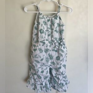 Janie and Jack Tropical Palm Tree Flamingo Romper Jumpsuit 18-24 Months